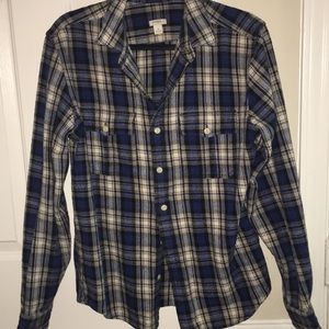 Mens Flannel--fossil button down
